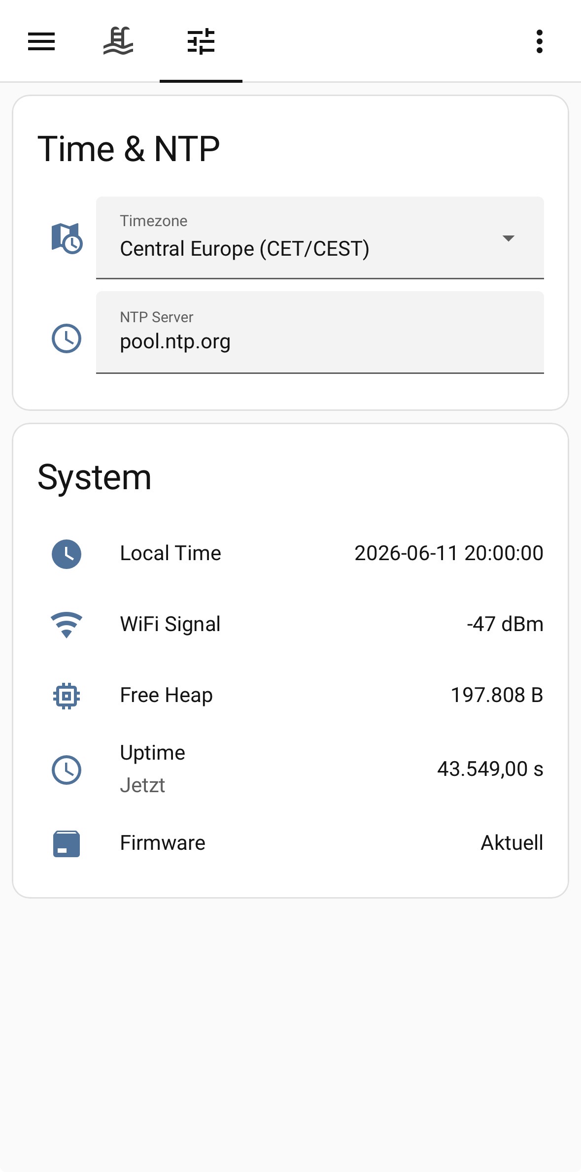 Home Assistant Device Eintrag